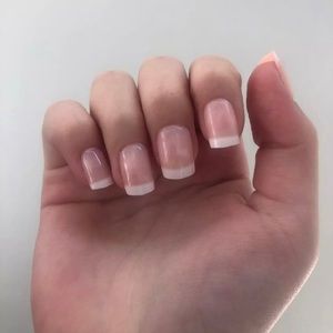 Pess on nail with gel glue